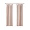 Gracie Mills Elroy Twist Tab Lined Faux Silk Window Curtain Panel - Grace-113